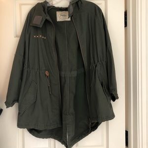 Zara parka green M
